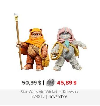GameStop Star wars vin wicket et kneesaa offer