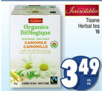 Jean Coutu Irresistibles tisane herbal tea offer