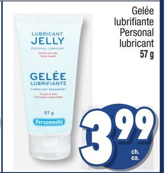 Jean Coutu Personal lubricant offer