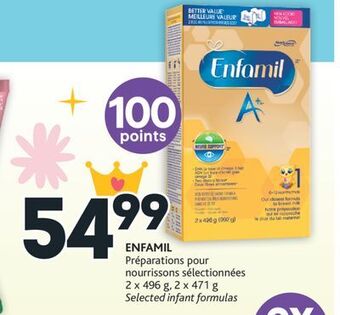 Brunet Enfamil préparations pour nourrissons sélectionnées offer