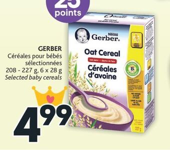 Brunet Gerber céréales pour bébés sélectionnées offer