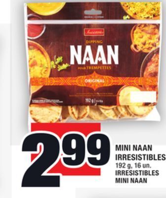 Super C Mini naan irresistibles | irresistibles mini naan offer
