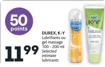 Brunet Durex, k-y lubrifiants ou gel massage offer