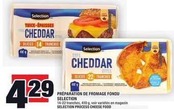 Super C Préparation de fromage fondu selection | selection process cheese food offer