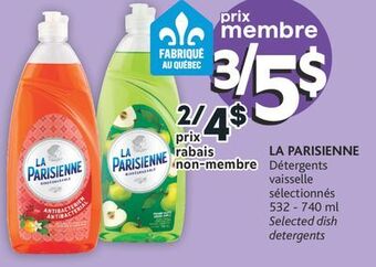 Brunet La parisienne détergents vaisselle sélectionnés offer