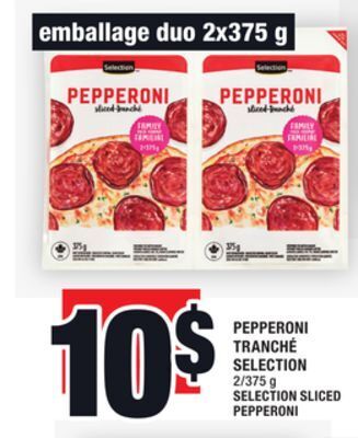 Super C Pepperoni tranché selection | selection sliced pepperoni offer