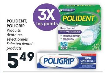 Brunet Polident, poligrip produits dentaires sélectionnés offer