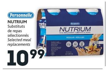 Brunet Nutrium substituts de repas sélectionnés personnelle offer