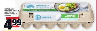 Super C Oeufs blancs mieux-être oméga-3 | life smart omega-3 white eggs offer