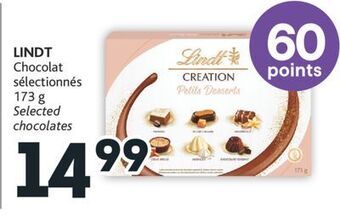 Brunet Lindt chocolat sélectionnés offer
