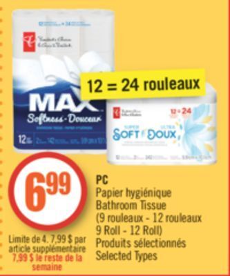 Pharmaprix Pc bathroom tissue offer