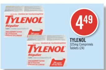 Pharmaprix Tylenol 325mg tablets (24) offer