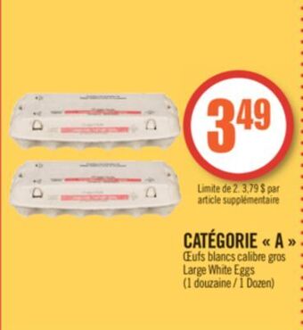 Pharmaprix Grade a large white eggs offer