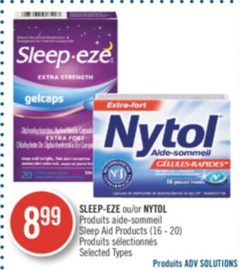 Pharmaprix Sleep-eze or nytol sleep aid products offer