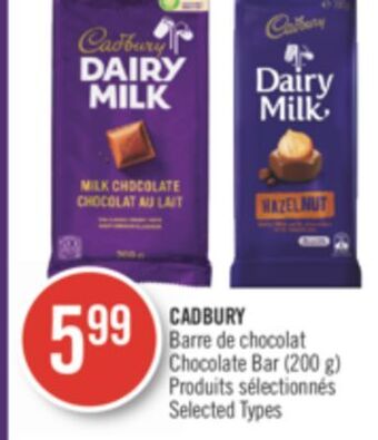 Pharmaprix Cadbury chocolate bar offer
