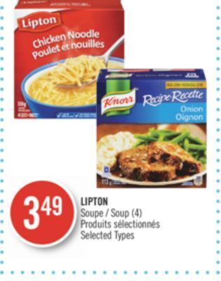 Pharmaprix Lipton soup offer