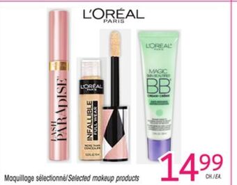 Uniprix Loréal paris maquillage sélectionné/selected makeup products offer