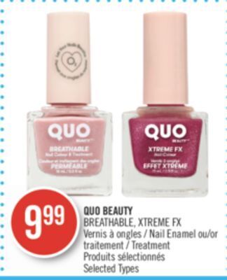 Pharmaprix Quo beauty breathable, xtreme fx nail enamel or treatment offer