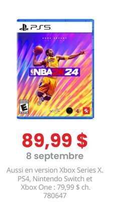 GameStop Nba 2k24 kobe bryant edition ps5 offer