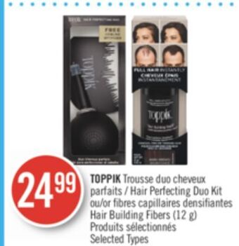 Pharmaprix Toppik hair perfecting duo kit or hair building fibers offer