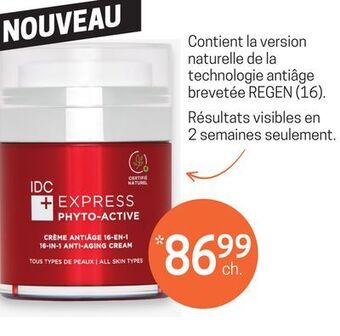 Uniprix Contient la version naturelle de la technologie antiâge brevetée regen (16) offer