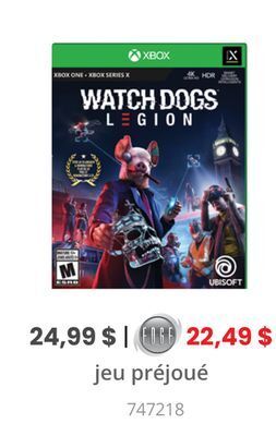 GameStop Jeu préjoué xbox offer