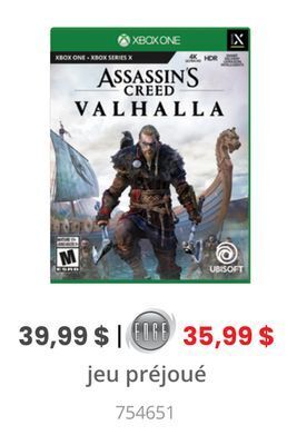 GameStop Jeu préjoué xbox one offer