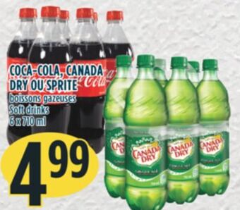 Marché Adonis Coca-cola, canada dry ou sprite boissons gazeuses offer