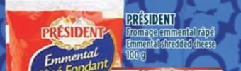 Marché Adonis Président fromage emmental râpé offer
