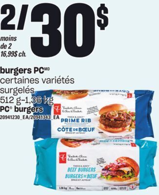 Provigo Burgers pc, 512 g-1,36 kg offer