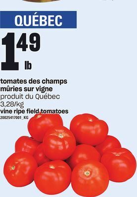Provigo Tomates des champs mûries sur vigne offer