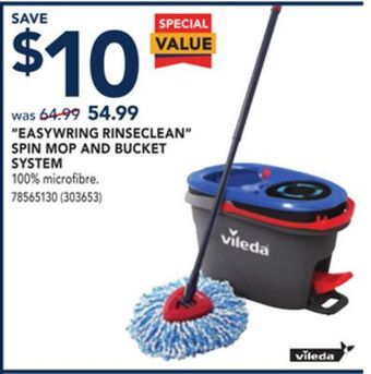 RONA Vileda easywring rinseclean spin mop and bucket system offer