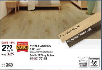 RONA Mono serra vinyl flooring 5.94 x 48 offer