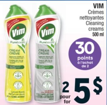 Jean Coutu Vim cleaning creams offer