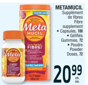 Jean Coutu Metamucil fibre supplement offer