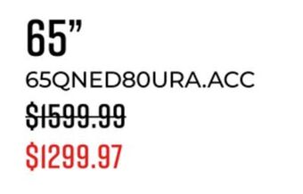 Canex Lg 65 4k smart tv qned80ura series offer