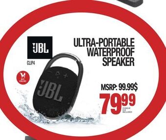 Centre Hi-Fi Jbl ultra-portable waterproof speaker offer