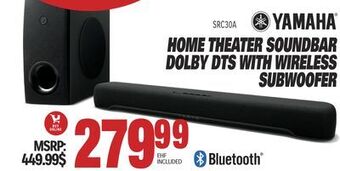 Centre Hi-Fi Yamaha home theater soundbar dolby dts with wireless subwoofer offer