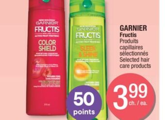 Jean Coutu Garnier fructis selected hair care products offer