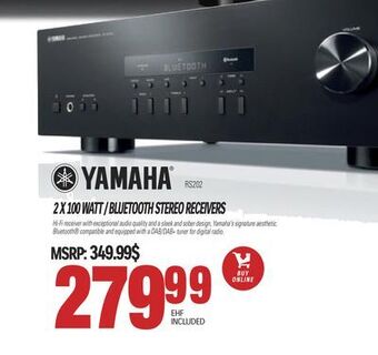 Centre Hi-Fi Yamaha 2 x 100 watt / bluetooth stereo receivers offer