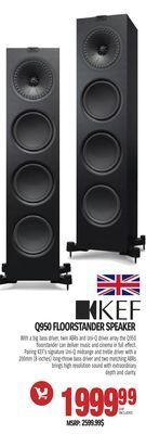 Centre Hi-Fi Kef floorstander speaker offer