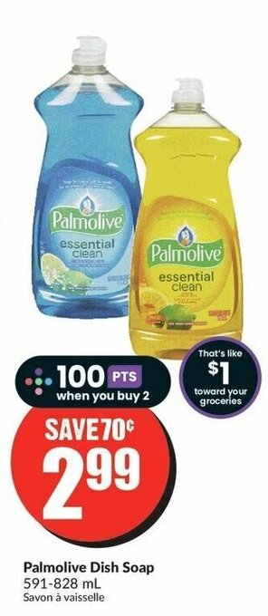 FreshCo Palmolive Dish Soap 591-828 mL offer