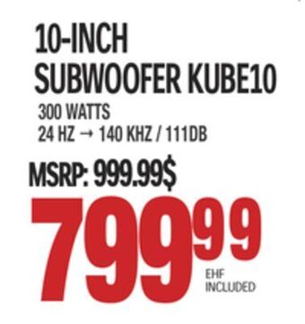 Centre Hi-Fi Kef 10-inch subwoofer offer