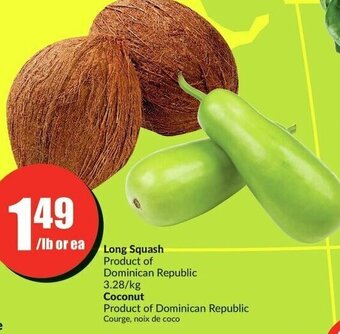 FreshCo Long Squash , Coconut offer