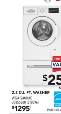 Réno Dépôt Bosch 2.2 cu. ft. washer offer