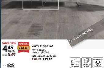 Réno Dépôt Mono serra vinyl flooring 7.99 x 50.79 offer