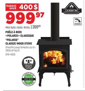 BMR Poêle à bois polaris classique offer
