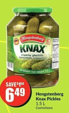 FreshCo Hengstenberg Knax Pickles 1.5 L offer