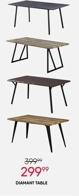 Meubles RD Diamant table offer