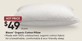Dormez Vous Bloom organic cotton pillow offer